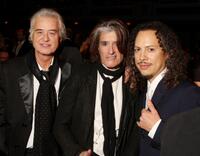 Jimmy Page, Joe Perry and Kirk Hammett at the 24th Annual Rock and Roll Hall of Fame Induction Ceremony.