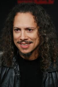 Kirk Hammett at the Rock and Roll Hall of Fame 2009 inductee announcement.
