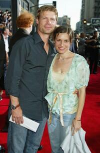 Joel Gretsch and his wife Melanie Shatner at the World premiere of "Collateral."