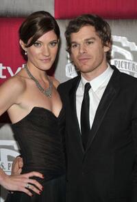 Jennifer Carpenter and Michael C. Hall at the 66th Annual Golden Globe Awards.