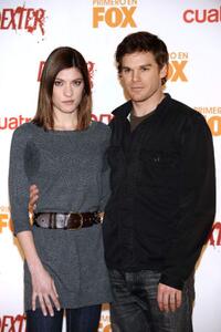 Jennifer Carpenter and Michael C. Hall at the "Dexter" new season photocall.