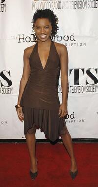 Shanola Hampton at the JHRTS "Young Hollywood" Holiday party.