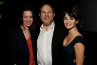 Rebecca Hall, Harvey Weinstein and Penelope Cruz at the screening of "Vicky Christina Barcelona."