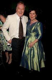 Robert Hardy and Imelda Staunton at the after party of the London premiere of "Harry Potter And The Order Of The Phoenix."