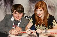 Spencer Breslin and Zena Grey at the Meet and Greet with the stars of "The Shaggy Dog."