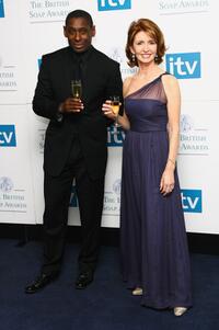 David Harewood and Jane Asher at the British Soap Awards 2008.