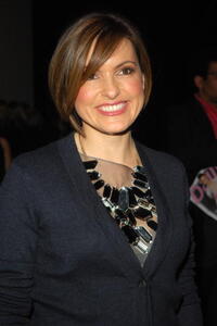 Mariska Hargitay at the Mercedes-Benz Fashion Week Fall 2008, attends the Vera Wang Fall 2008 fashion show.