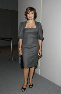 Mariska Hargitay at the Bryant Park during the Mercedes-Benz Fashion Week Spring 2008.