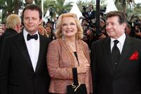 Frederic Auburtin, Gena Rowlands and Guest at the screening of "Paris je t'aime" during the 59th edition of the International Cannes Film Festival.