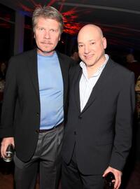 Simon Hutchins and Evan Handler at the cocktail reception to celebrate the Academy Award nominated documentary "The Cove."