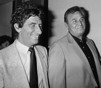 Jack Lang and Roger Hanin at the International Film Festival.