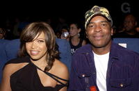 David Alan Grierand and Tisha Campbell at the Enyce/Lady Enyce Spring 2005 show at the Mercedes-Benz Fashion Week.