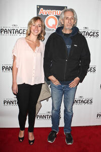 Larry Hankin and Guest at the California opening night of "Avenue Q."