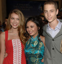 Nathalia Ramos, Janel Parrish and Chet Hanks at the California premiere of "Bratz: The Movie."