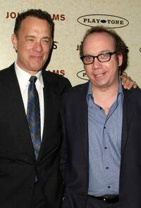 Tom Hanks and Paul Giamatti at the New York premiere of "John Adams."