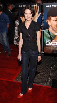 Shalom Harlow at the premiere of "Sicko."