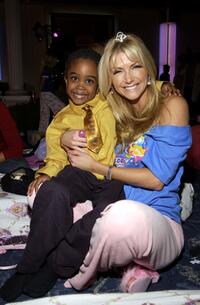 Khamani Griffin and Brande Roderick at the "The Princess Diaries 2 : Royal Engagement" DVD pajama party.