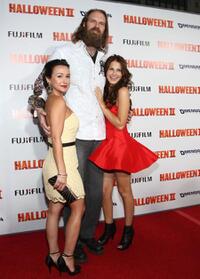 Danielle Harris, Tyler Mane and Scout Taylor-Compton at the premiere of "Halloween II."
