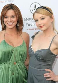 Danneel Harris and Elisabeth Harnois at the Mercedes-Benz Fashion Week.