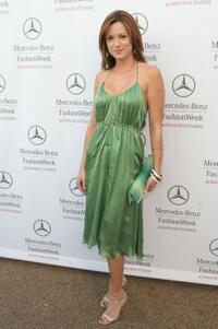 Danneel Harris at the Mercedes-Benz Fashion Week.