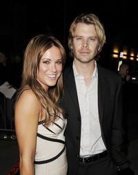 Danneel Harris and Eric Christian Olsen at the premiere of "Fired Up."