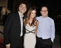 Producer Peter Jaysen, Danneel Harris and producer Charles Weinstock at the premiere of "Fired Up."