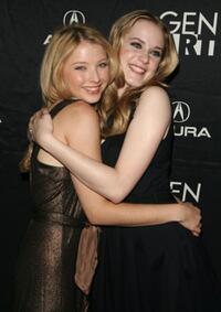 Elisabeth Harnois and Evan Rachel Wood at the premiere of "Pretty Persuasion."