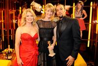 Mary Hart, Laura Dern and Ben Harper at the 66th Annual Golden Globe Awards.