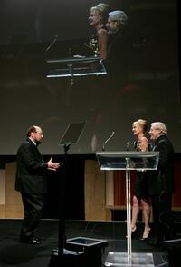 Melanie Griffith, James Lipton and Mark Rydell at the 34th Annual Daytime Creative Arts and Entertainment Emmy Awards.