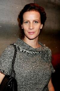 Rachel Griffiths at the Artist Andrew Taylor Exhibition opening of "Outside".