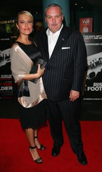 Frank Harper and Guest at the UK premiere of "Rise of The Footsoldier."