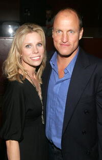 Woody Harrelson and Cheryl Hines at the 2007 Tribeca Film Festival, attend the after party for the film "The Grand".