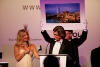 Goldie Hawn and Kurt Russell at the auction at the Cinema Against AIDS 2007 in aid of amfAR at Le Moulin de Mougins during the 60th International Cannes Film Festival.