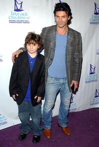 Frank Grillo and his son Remy at the Fifth Annual National Love Our Children Day.