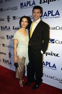 Wendy Moniz and Frank Grillo at the Abbey/Esquire Magazine's "The Envelope Please" Oscar Viewing Party.