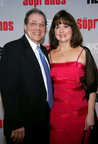 Dan Grimaldi and Florence Grimaldi at the HBO premiere of "The Sopranos."