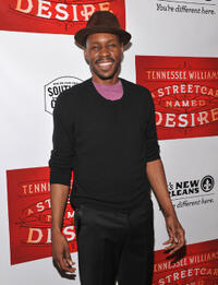 Wood Harris at the after party of the opening night of "A Streetcar Named Desire" in New York City.