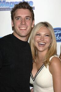 Bret Harrison and Amanda Loncar at the American Idol Semi-Finalists Party.
