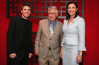 Bret Harrison, Philip Baker Hall and Mimi Rogers at the FOX Broadcasting Company Upfront.