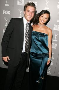 Bret Harrison and Joy Osmanski at the 20th Century Fox Television and FOX Broadcasting Company 2006 Emmy party.