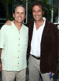 Gregory Harrison and Mark Richards at the premiere of "Bustin' Down the Door."