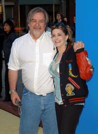 Matt Groening and Pamela Hayden at the 350th episode block party of "The Simpsons Movie."