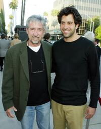 Tom Hayden and Troy Garity at the screening of "Fahrenheit 9/11."