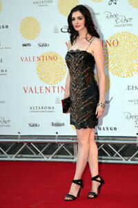 Anne Hathaway at the "Valentino In Rome, 45 Years Of Style" Exhibition Opening.