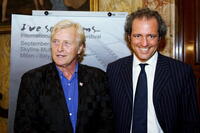 Rutger Hauer and Giovanni Terzi at the promotion of International Short Movie Festival "I' ve Seen Films."