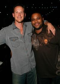 Cole Hauser and Anthony Anderson at the after party of "K-Ville" during the 2007 Summer TCA Tour.