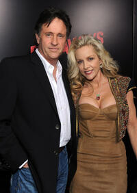 Robert Hays and Cherie Currie at the California premiere of "The Runaways."