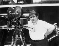Director Michel Hazanavicius on the set of "The Artist."