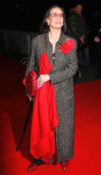 Claudine Auger at the 32nd Cesars French film awards ceremony.