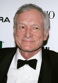 Hugh Hefner at the 21st Annual American Cinematheque Award honoring George Clooney.